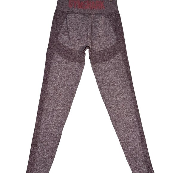 GYMSHARK High Waisted Flex Leggings Berry Rose Sz S/M Sculpting Yoga Athleisure - Picture 4 of 8